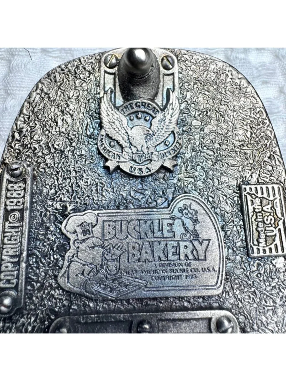 Police-Themed Belt Buckle 